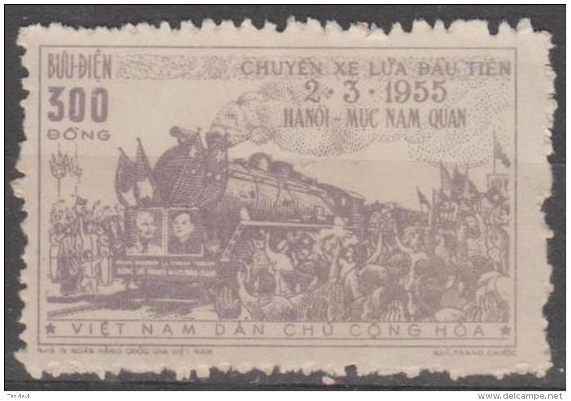 NORTH VIETNAM - Mint No Gum As Issued 1956 300d Train. Scott 34 - Vietnam