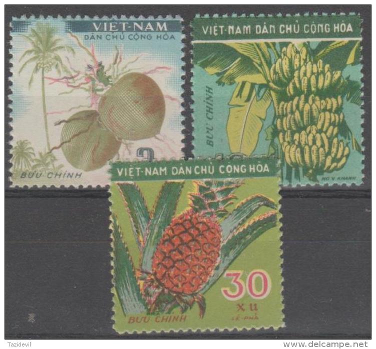 NORTH VIETNAM - Mint No Gum As Issued 1959 Fruit. Scott 106-108 - Vietnam