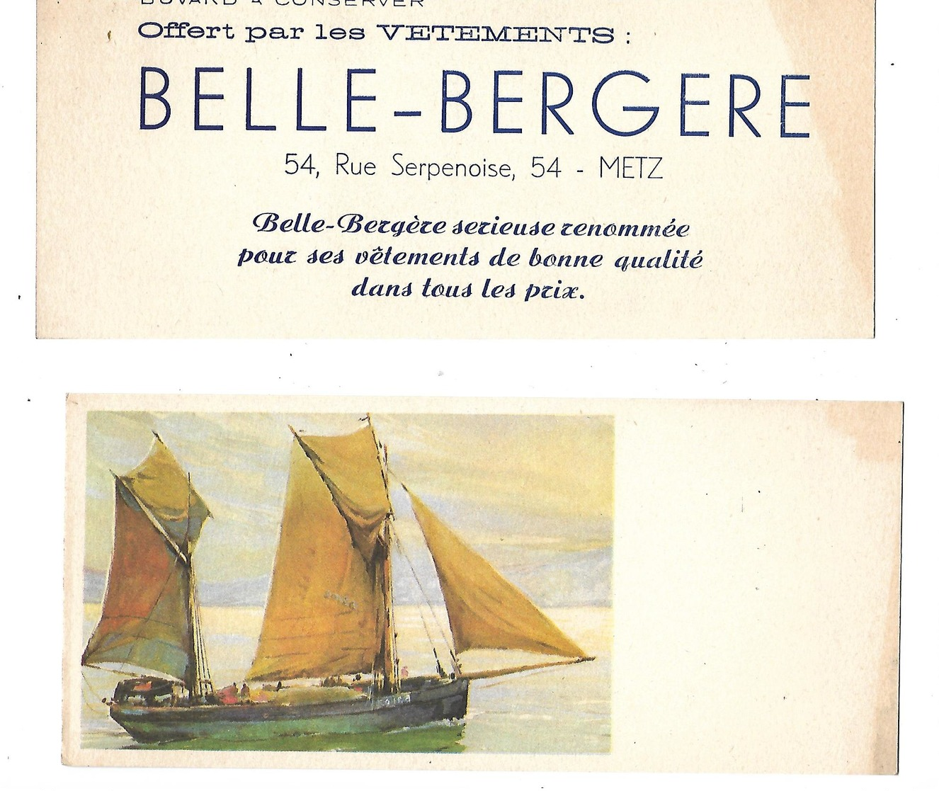 BUVARD    BELLE  BERGERE  METZ - Other & Unclassified