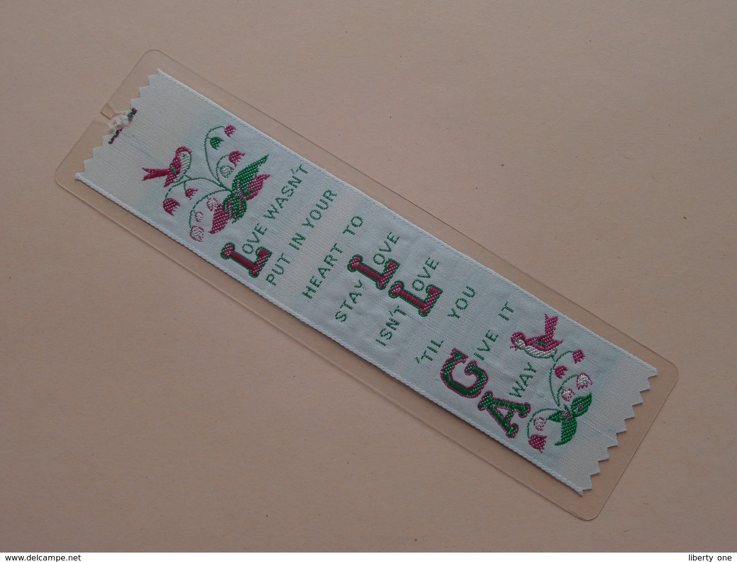 Bookmark, Marque-page, Bladwijzer GIVE It AWAY ( Voir Photo ) Anno 19?? ( Zie Foto Voor Details ) ! - Lesezeichen