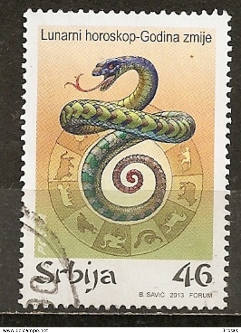 Serbia 2013 Serpent Year Of The Snake Obl - Servië