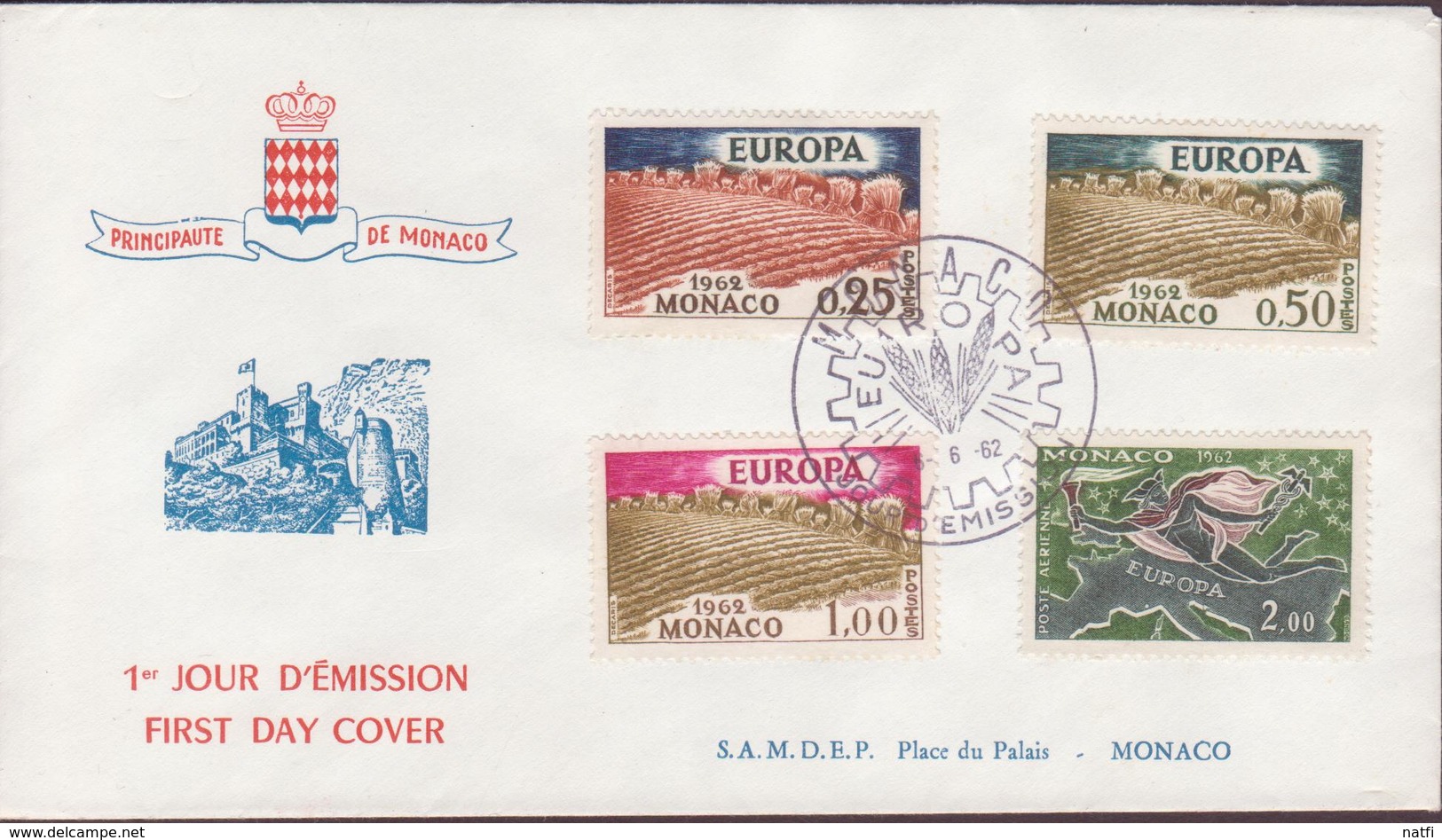 ENVELOPPE TIMBRE  1962  EUROPA VOIR PHOTO - FDC