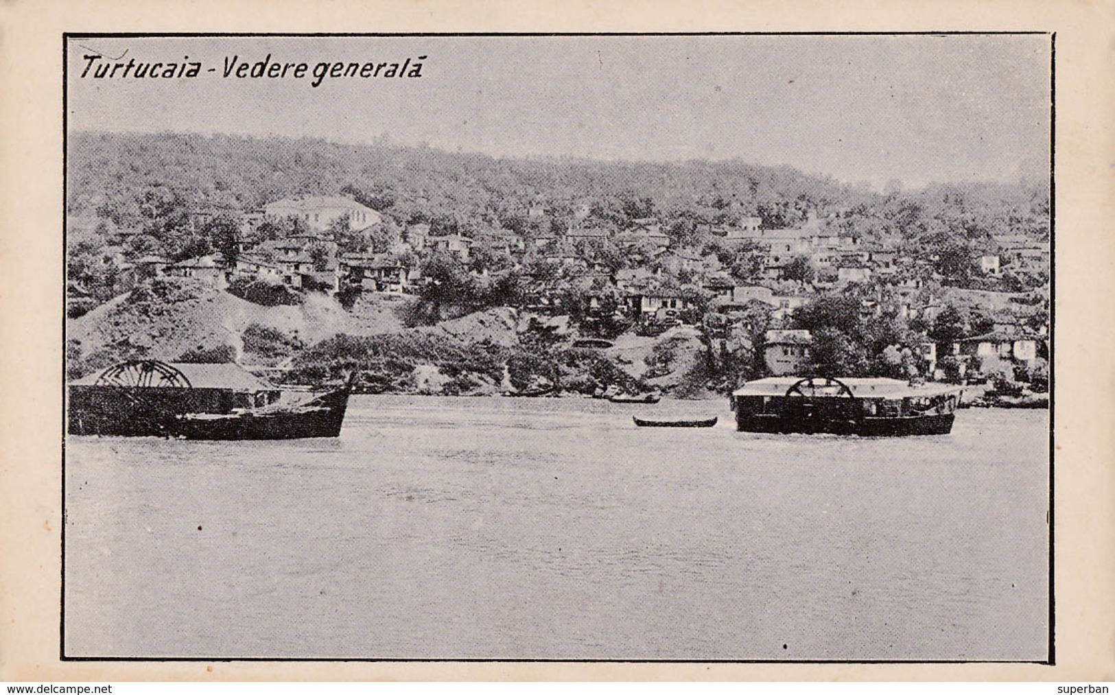 TURTUCAIA  - ROMANIA / TUTRAKAN - BULGARIA : FLOATING MILL On DANUBE / MOULIN FLOTTANT Sur DANUBE ~ 1913 - RRR ! (aa036) - Rumänien