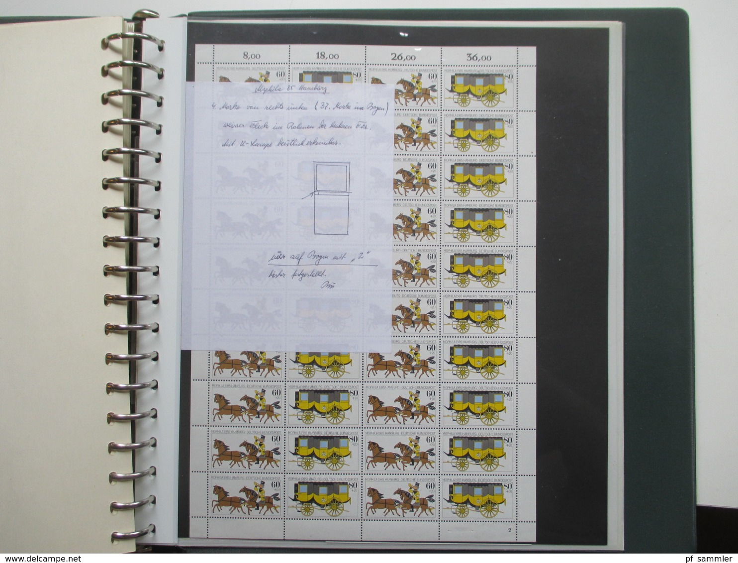 BRD 1972 - 94 Zusamendrucke / komplette Bogen in 2 sauberen Bogenmappen! Auch ZD Bogen Mophila 1985 hoher KW!!