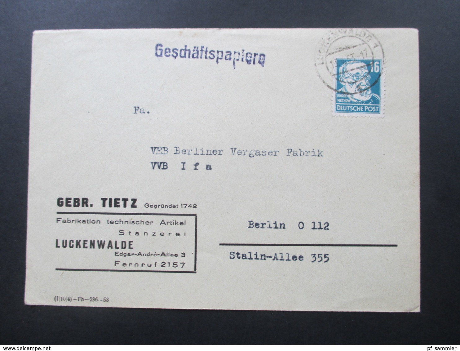 DDR Dienstpost ab 1949 - 50er Jahre. Frankiert / Freistempel. VD und ein Beleg Verwaltungswertpost. Toller Posten!