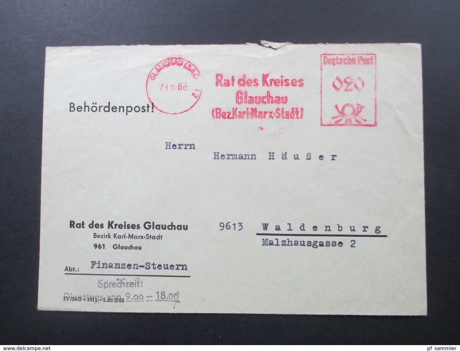 DDR Dienstpost ab 1949 - 50er Jahre. Frankiert / Freistempel. VD und ein Beleg Verwaltungswertpost. Toller Posten!
