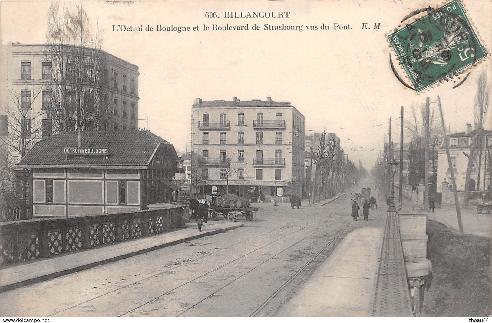 ¤¤  -   BILLANCOURT   -  L'Octroi De Boulogne Et Le Boulevard De Strasbourg Vus Du Pont    -  ¤¤ - Boulogne Billancourt