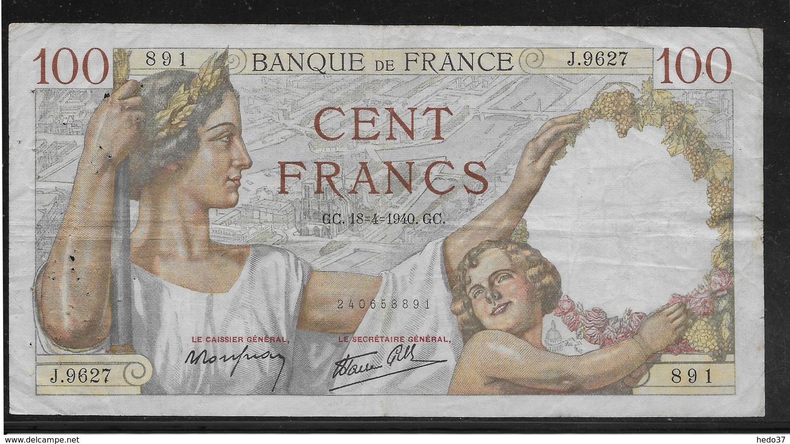 France - 100 Francs Sully - 18-4-1940 - Fayette N°26-27 - TB - 100 F 1939-1942 ''Sully''