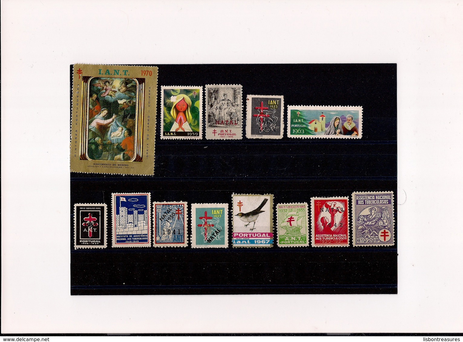 ANTIQUE PORTUGAL CINDERELLA VIGNETTE LOT X13 IANT ANTI - TUBERCULOSIS ALL DIFFERENT Nº2 - Local Post Stamps