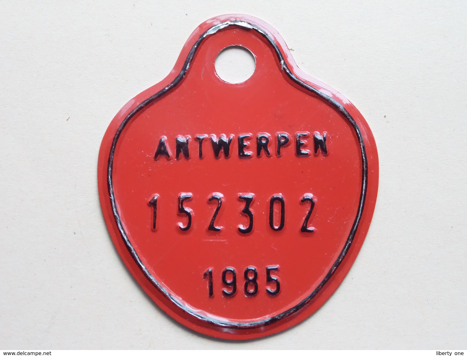 FIETSPLAAT / PLAQUE Vélo ( Antwerpen Nr. 152302 ) Anno 1985 ( België ) ! - Plaques D'immatriculation