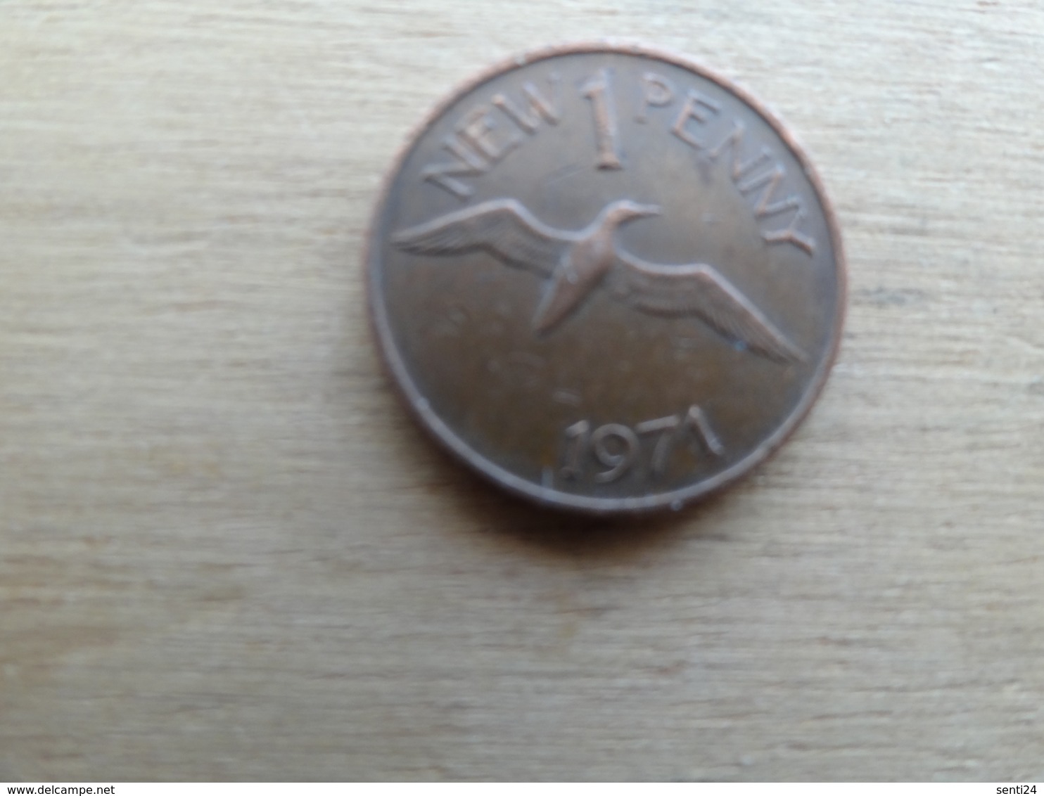 Guernesey  1 New  Penny    1971  Km 21 - Guernesey