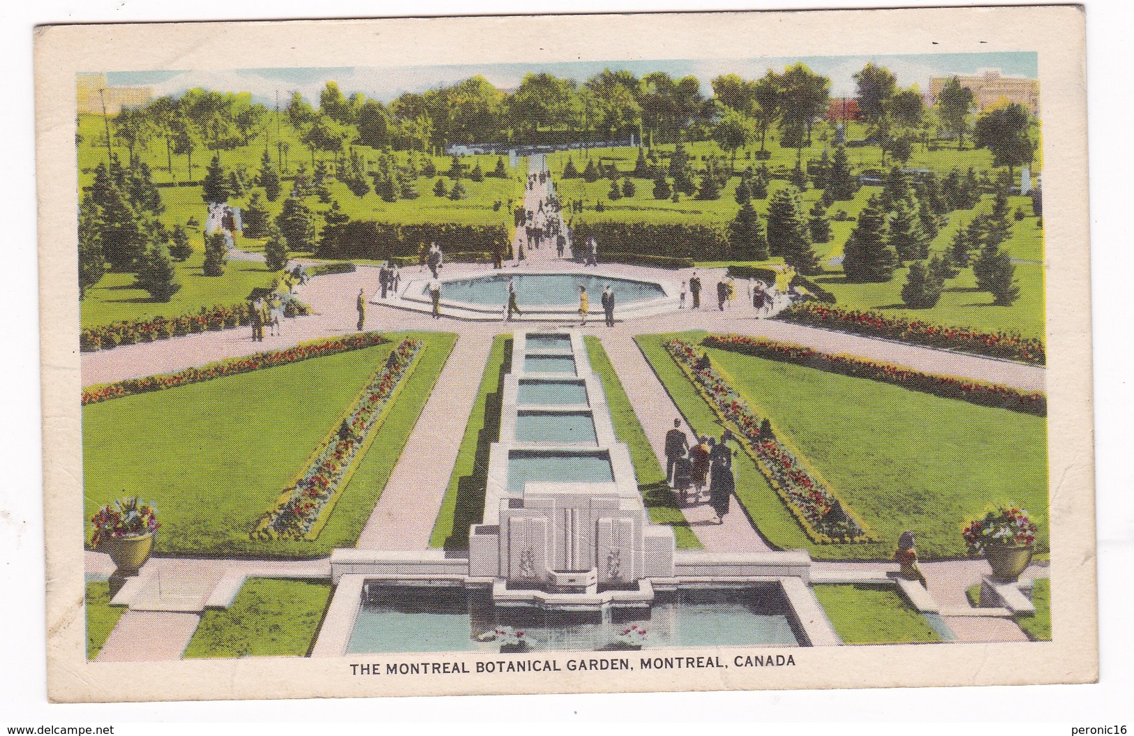 Belle CPM Coul. Montréal, Québec (Canada), Jardin Botanique, 1951 - Montreal