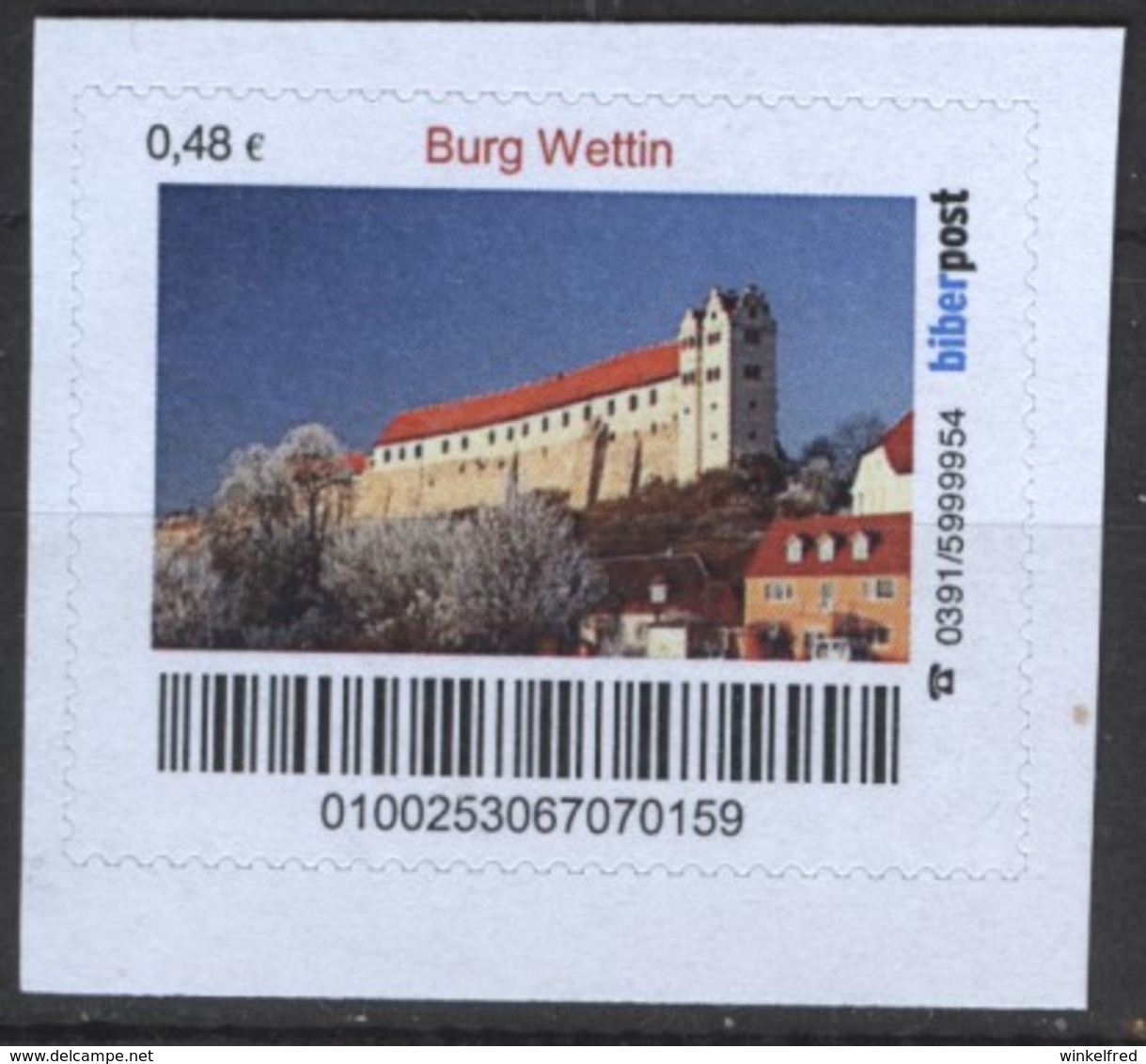 Biber Post Burg Wettin (48)  G495 - Privatpost