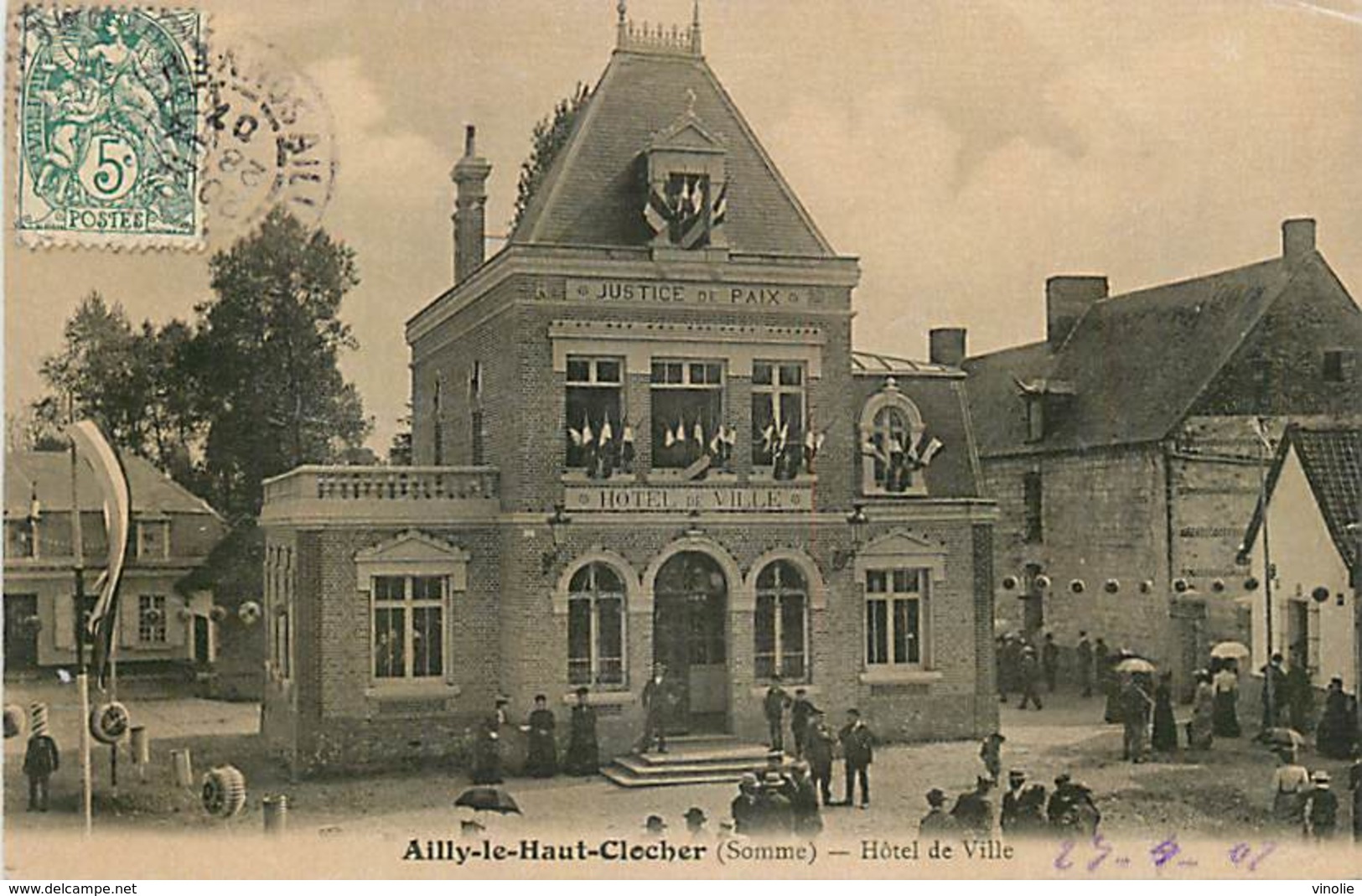 D-18-1454 : AILLY-LE-HAUT-CLOCHER. HOTEL DE VILLE. - Ailly Le Haut Clocher