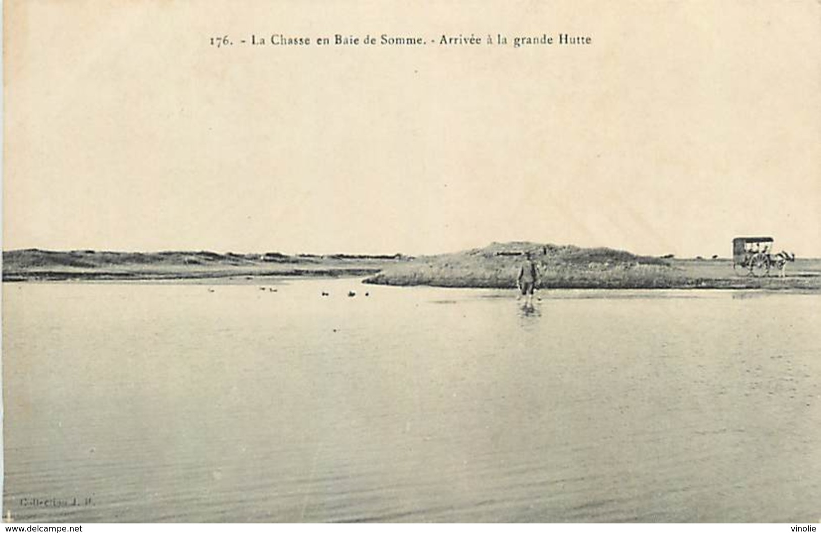 D-18-1466 : LA CHASSE A TIR EN BAIE DE SOMME. A LA GRANDE HUTTE. - Other & Unclassified