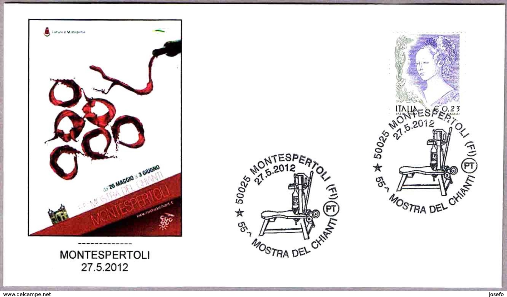 55 MOSTRA DEL CHIANTI. EMBOTELLADORA - BOTTLING MACHINE - Vino - Wine. Montespertoli, Firenze, 2012 - Vini E Alcolici