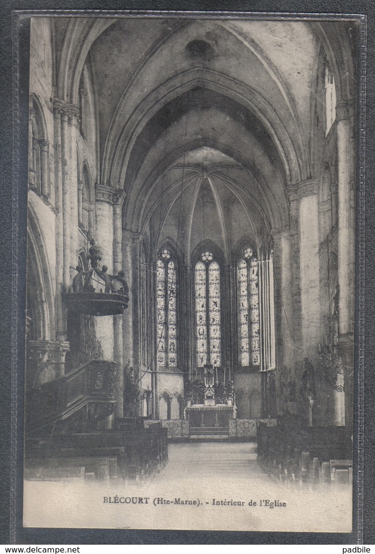 Carte Postale 52. Blécourt L'église Très Beau Plan - Autres & Non Classés