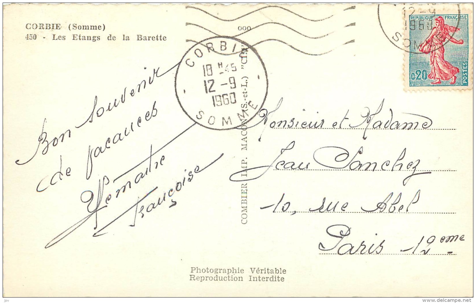 CORBIE - Les Etangs De La Barette - Corbie