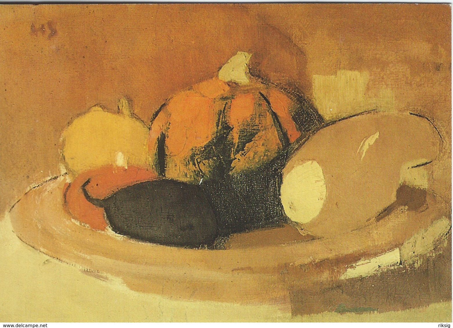 Painting: Helene Schjerbeck. Koristekurpitsoja- Pumpkins. Used Finland 1980.   # 07913 - Paintings