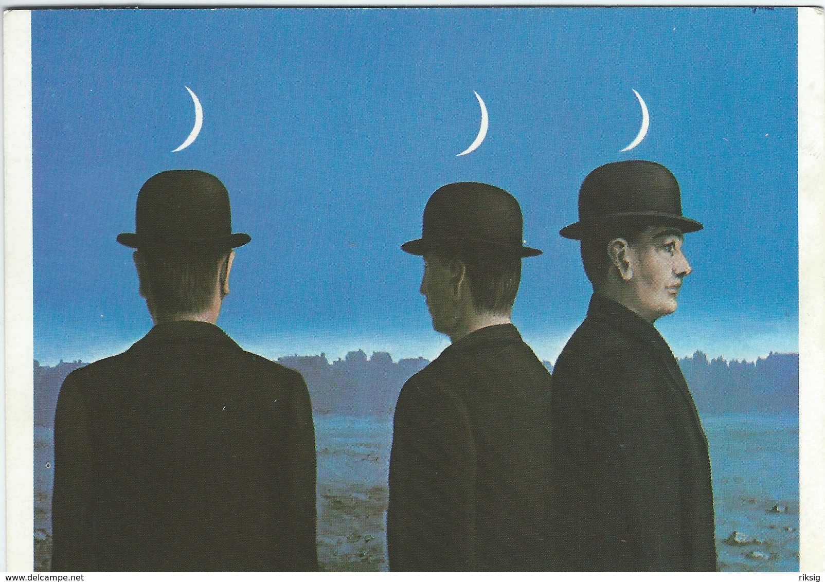 Painting: René Magritte - The Mysteries Of The Horizon. Used Denmark 1988.  # 07309 - Paintings