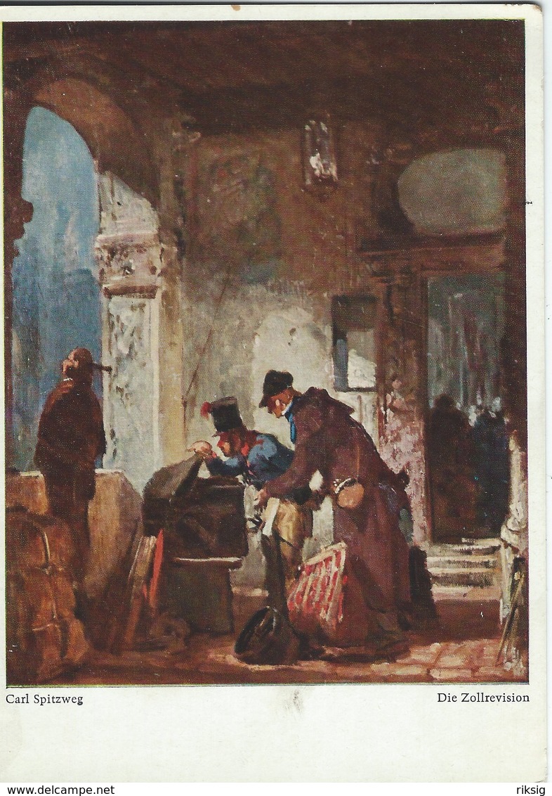 Painting: Carl Spitzweg - Die Zollrevision  Used Germany   # 07915 - Paintings