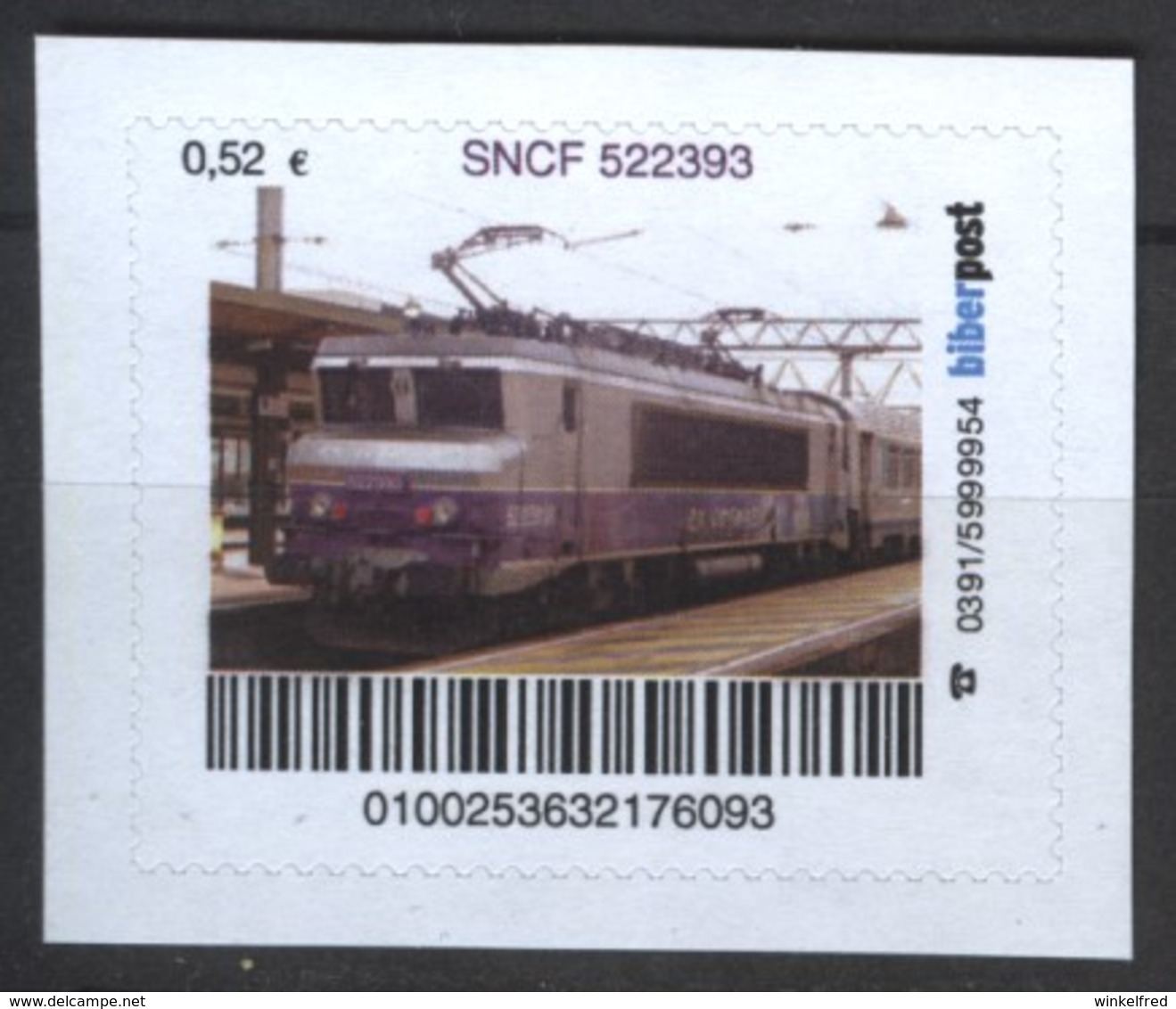 Biber Post SNCF 522393 (E-Lok) (52)  G509 - Privatpost