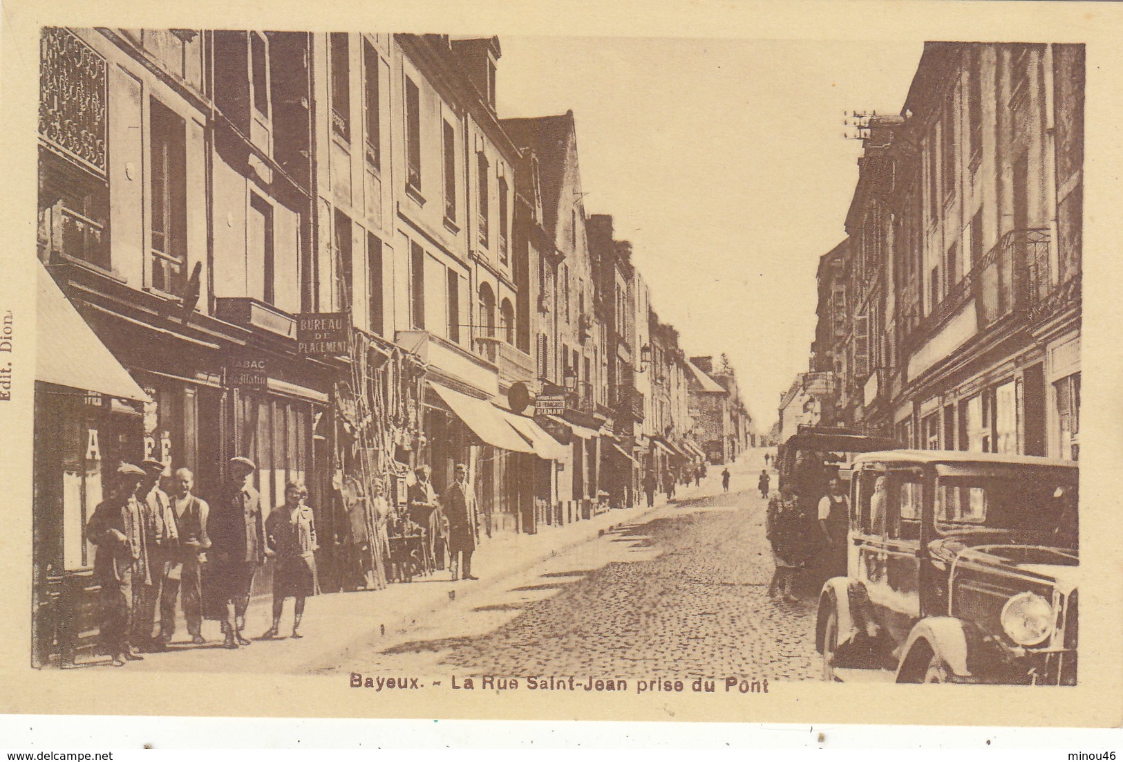 BAYEUX: RUE SAINT JEAN PRISE DU PONT.ANNEES 1930...ANIMEE. T.B.ETAT.PETIT PRIX.COMPAREZ!!! - Bayeux