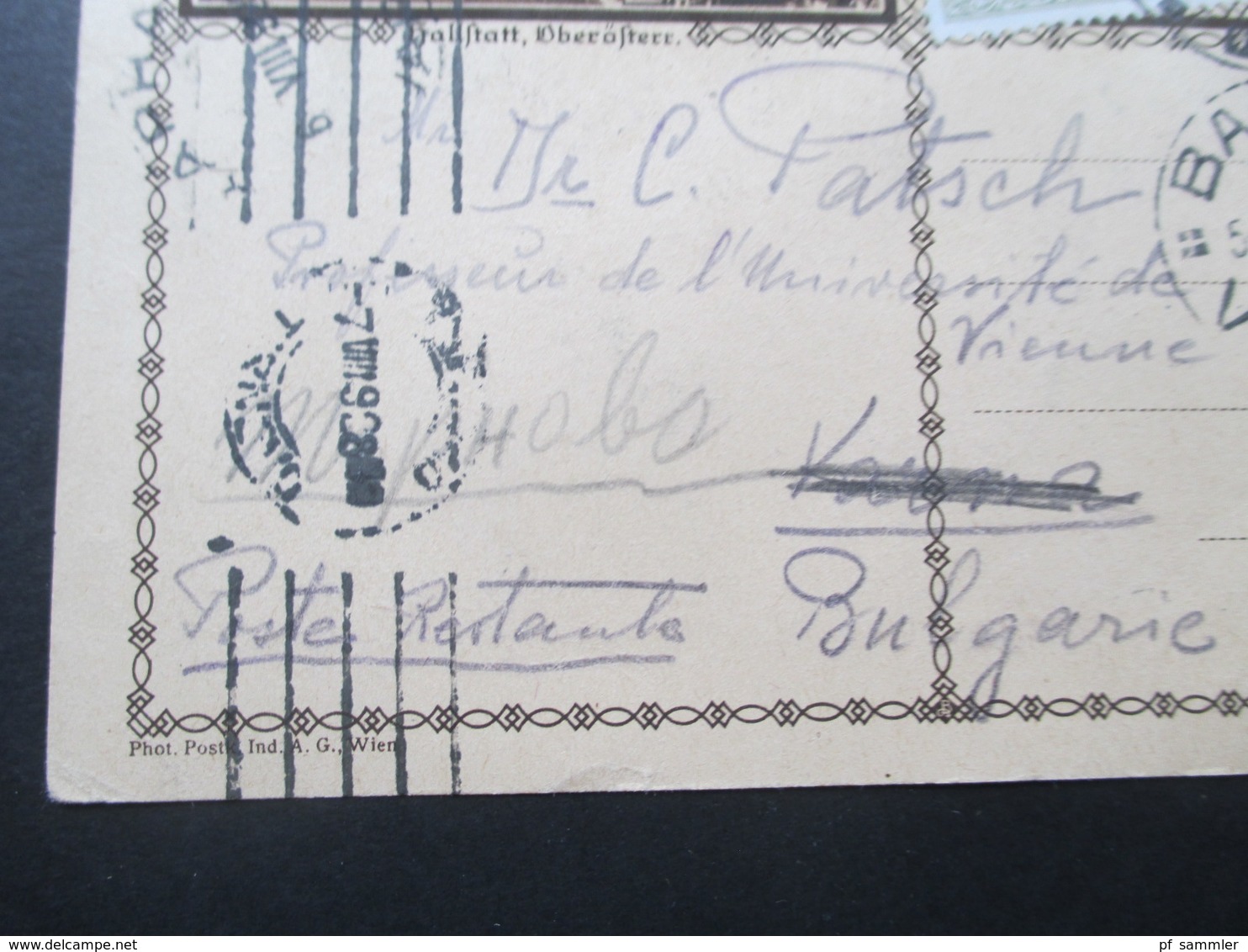 Österreich GA / Bildpostkarte 1928 Mit Zusatzfrankaturen Nach Bulgarien! Mit Zwangszuschlagsmarke / Poste Restante - Covers & Documents