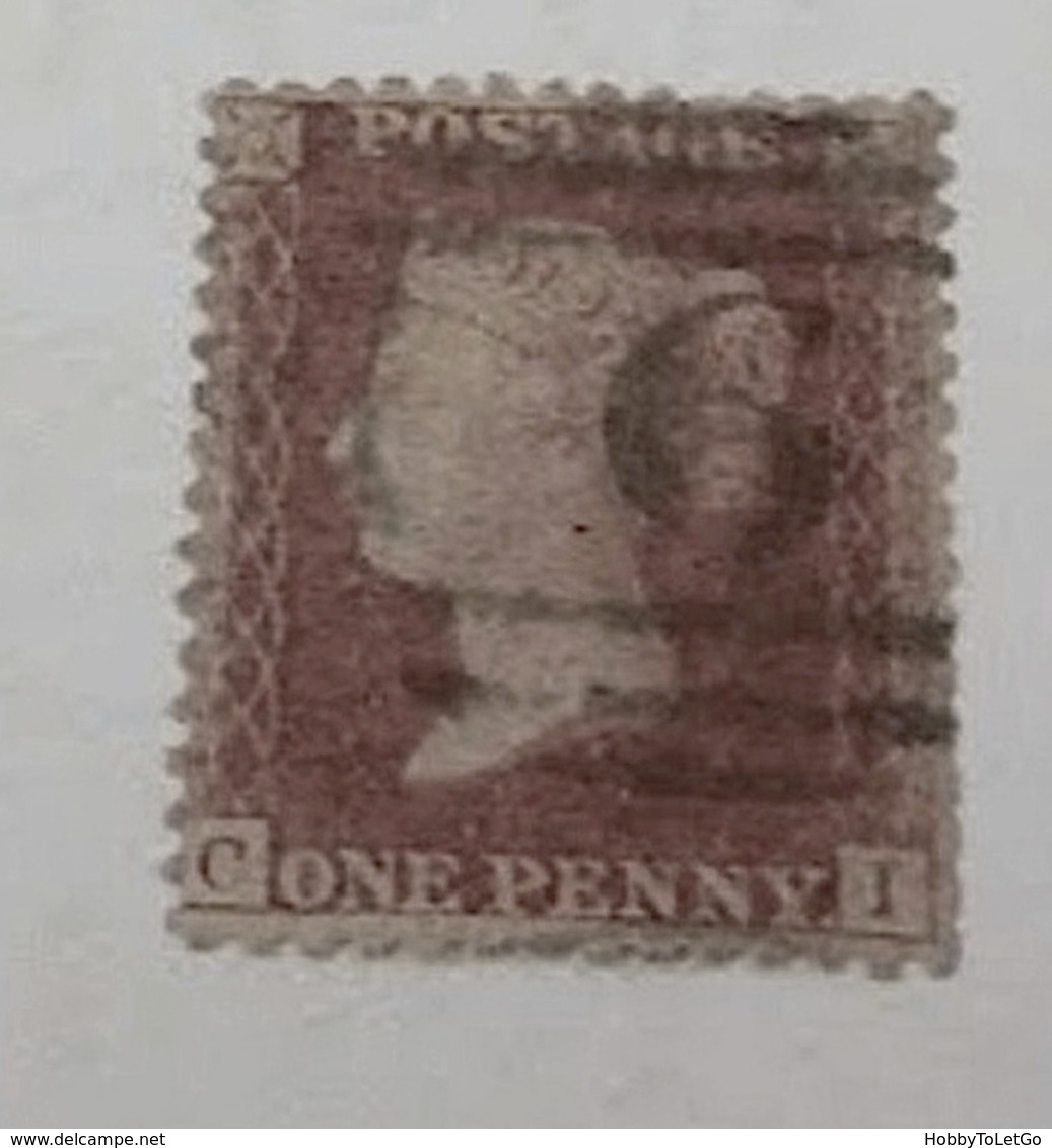 United Kingdom Britain Queen Victoria Red Penny #2 - Used Stamps