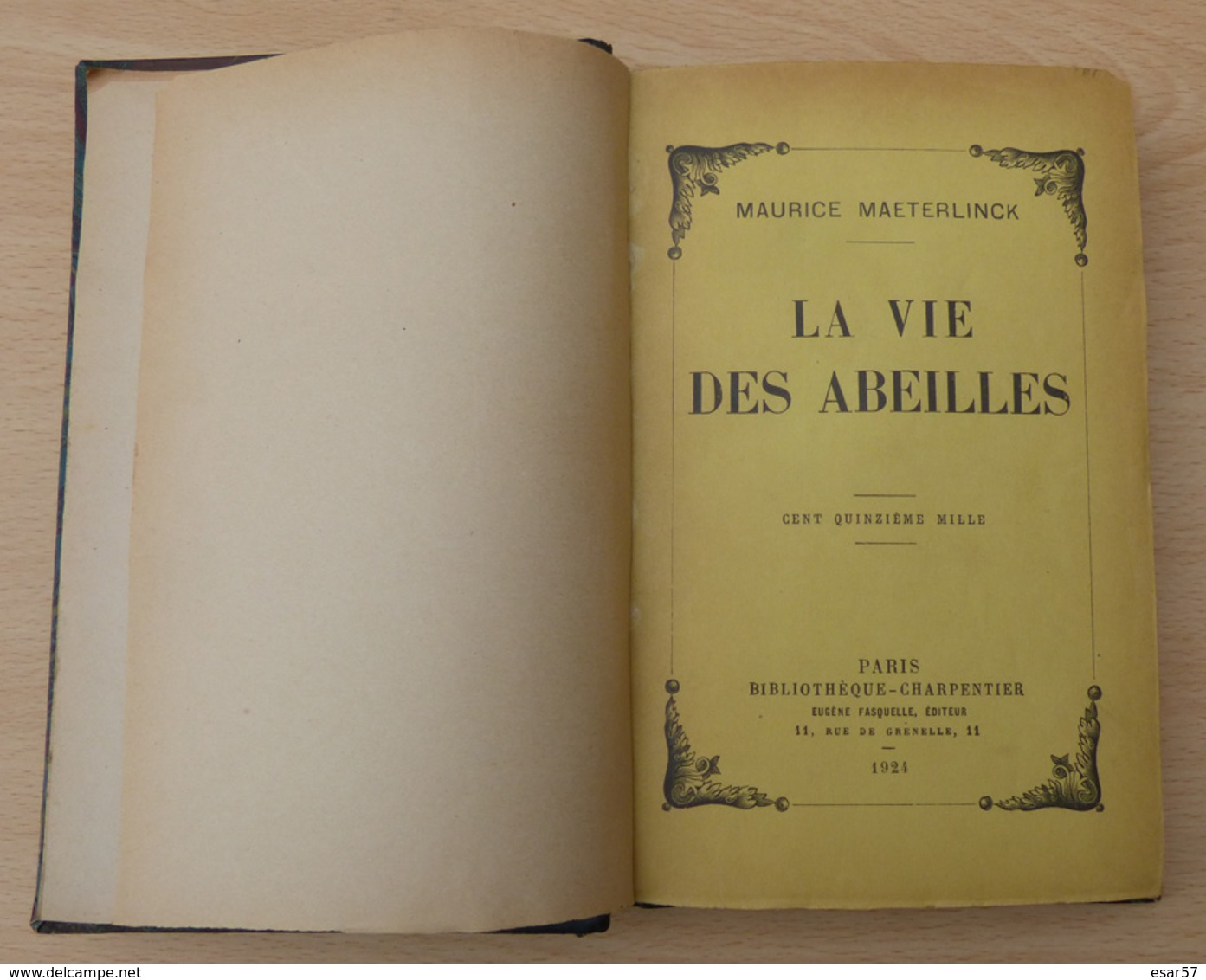 LIVRE ANCIEN MAETERLINCK VIE ABEILLES APICULTURE  1924 - Autres & Non Classés