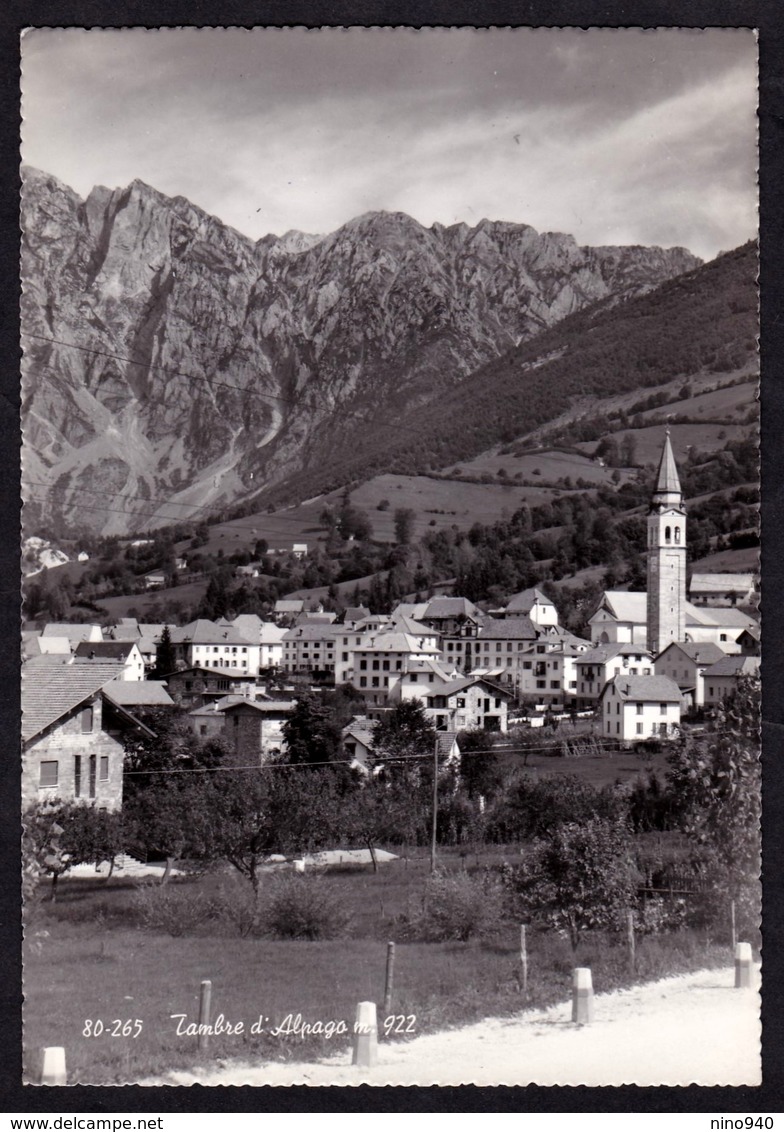 TAMBRE D'ALPAGO (BL) PANORAMA - F/G - V: 1963 - Altri & Non Classificati