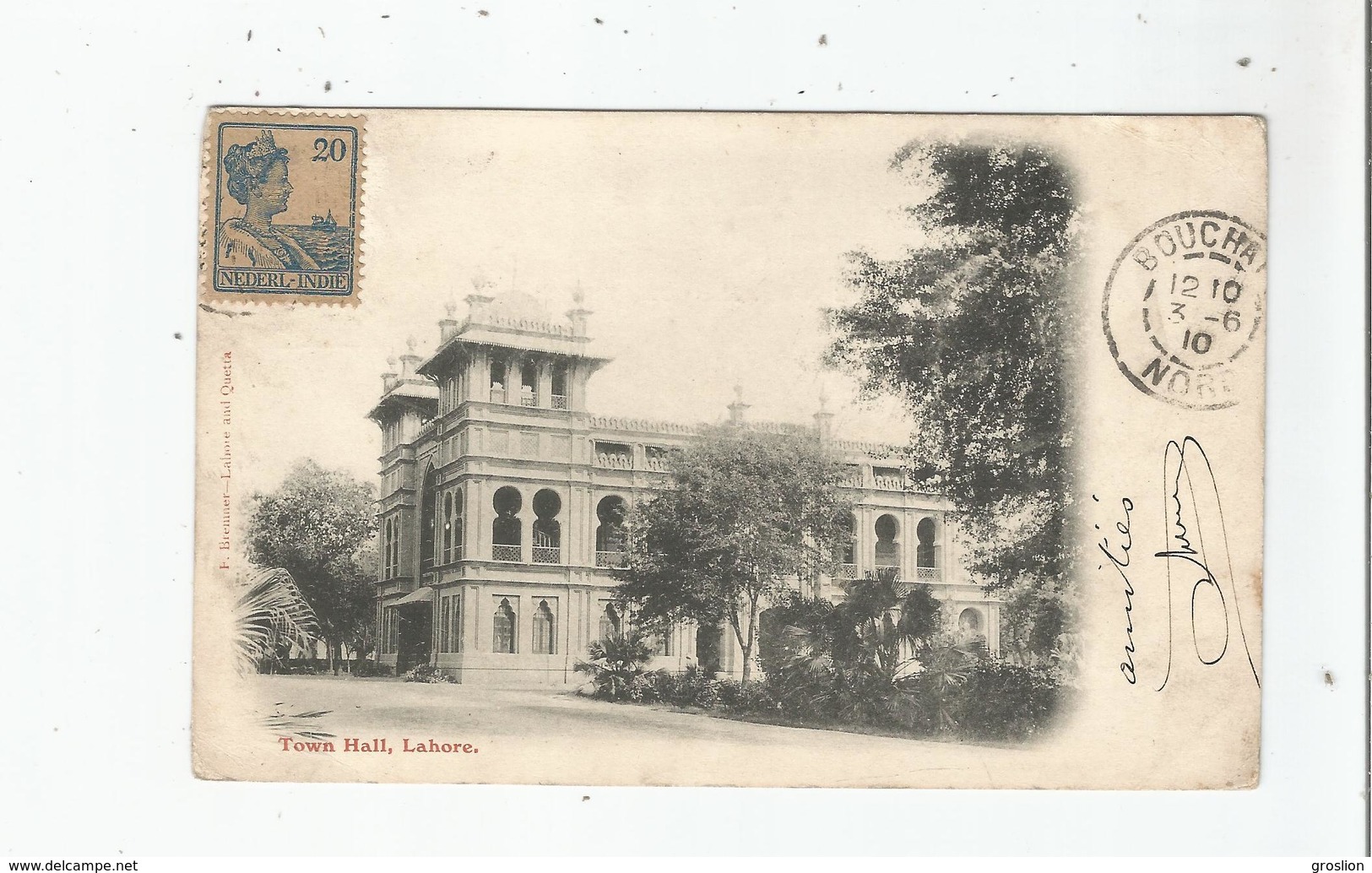 LAHORE TOWN HALL 1910 - Pakistan