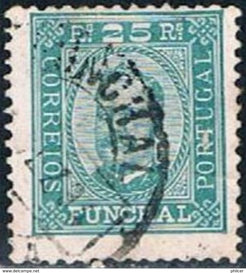 Funchal, 1892/3, # 5 Dent. 11 3/4x12, Used - Funchal