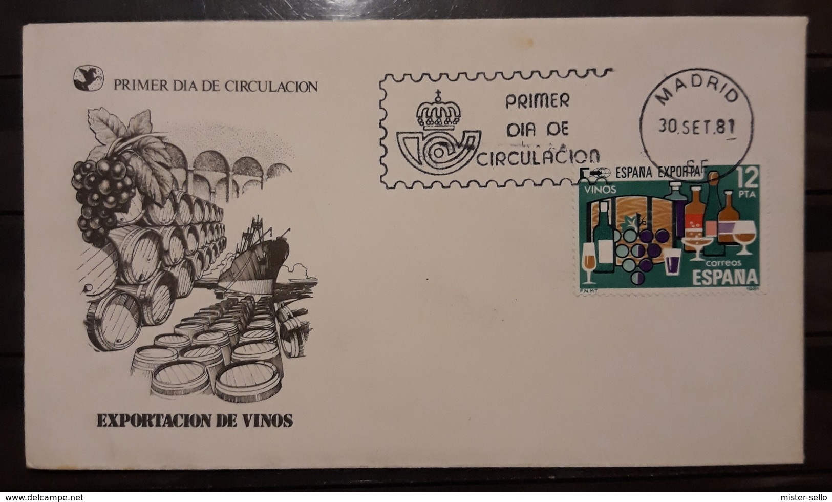 ESPAÑA EXPORTA VINOS. FDC. - Vinos Y Alcoholes