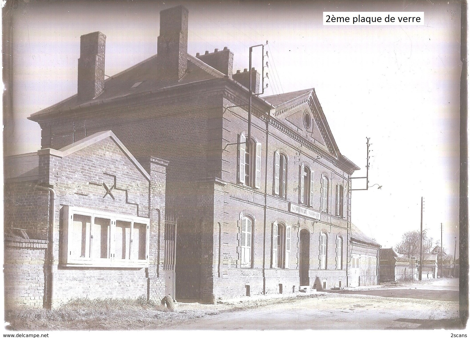 Dépt 80 - HORNOY-LE-BOURG - ÉPREUVE De CARTE POSTALE (photo R. LELONG) + 3 PLAQUES De VERRE - Gendarmerie - Édit.Marchon - Hornoy Le Bourg