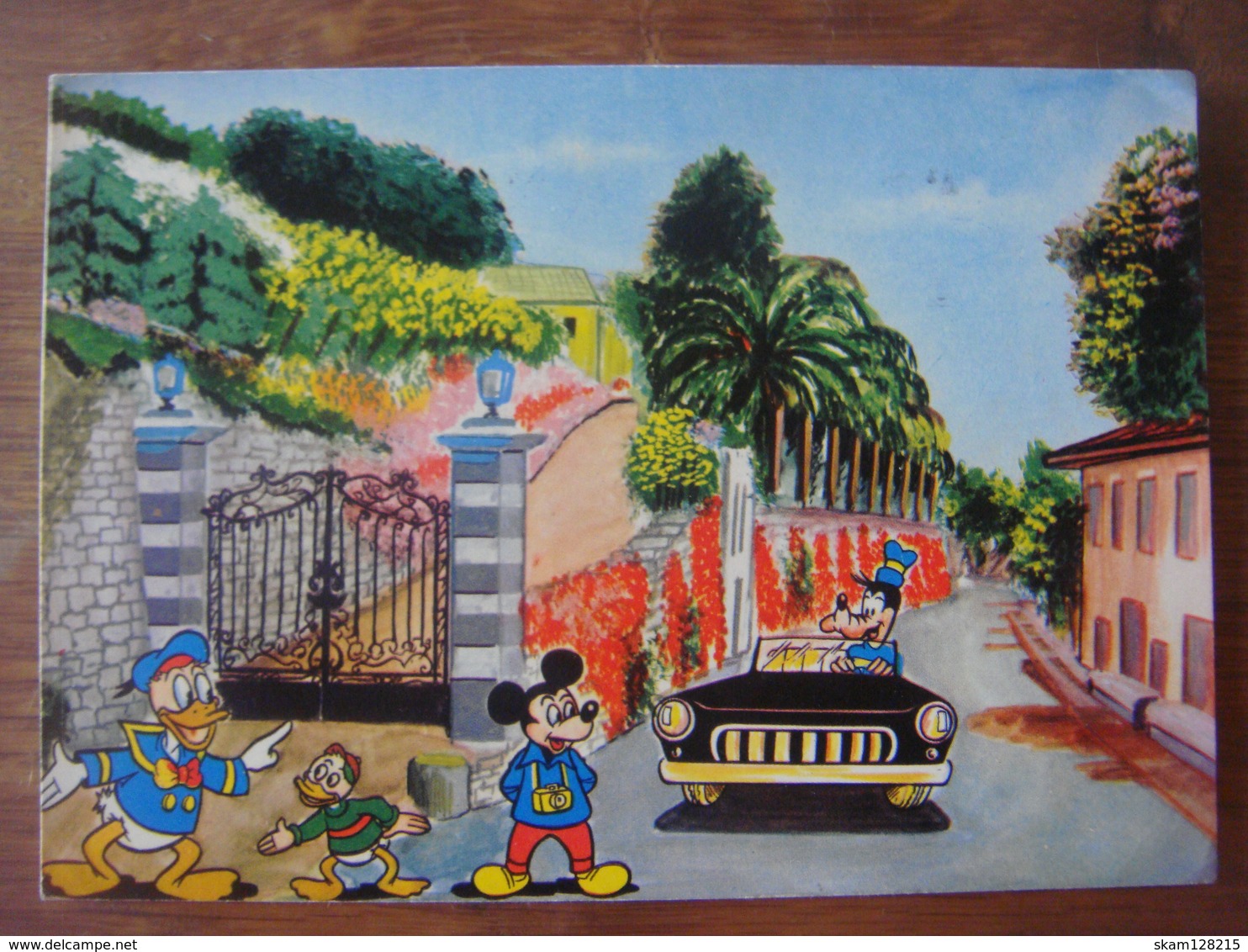 Carte Walt Disney ( Donald Duck - Riri - Mickey - Dingo ) (Editions Stephen Milano Série 115/4) - Autres & Non Classés