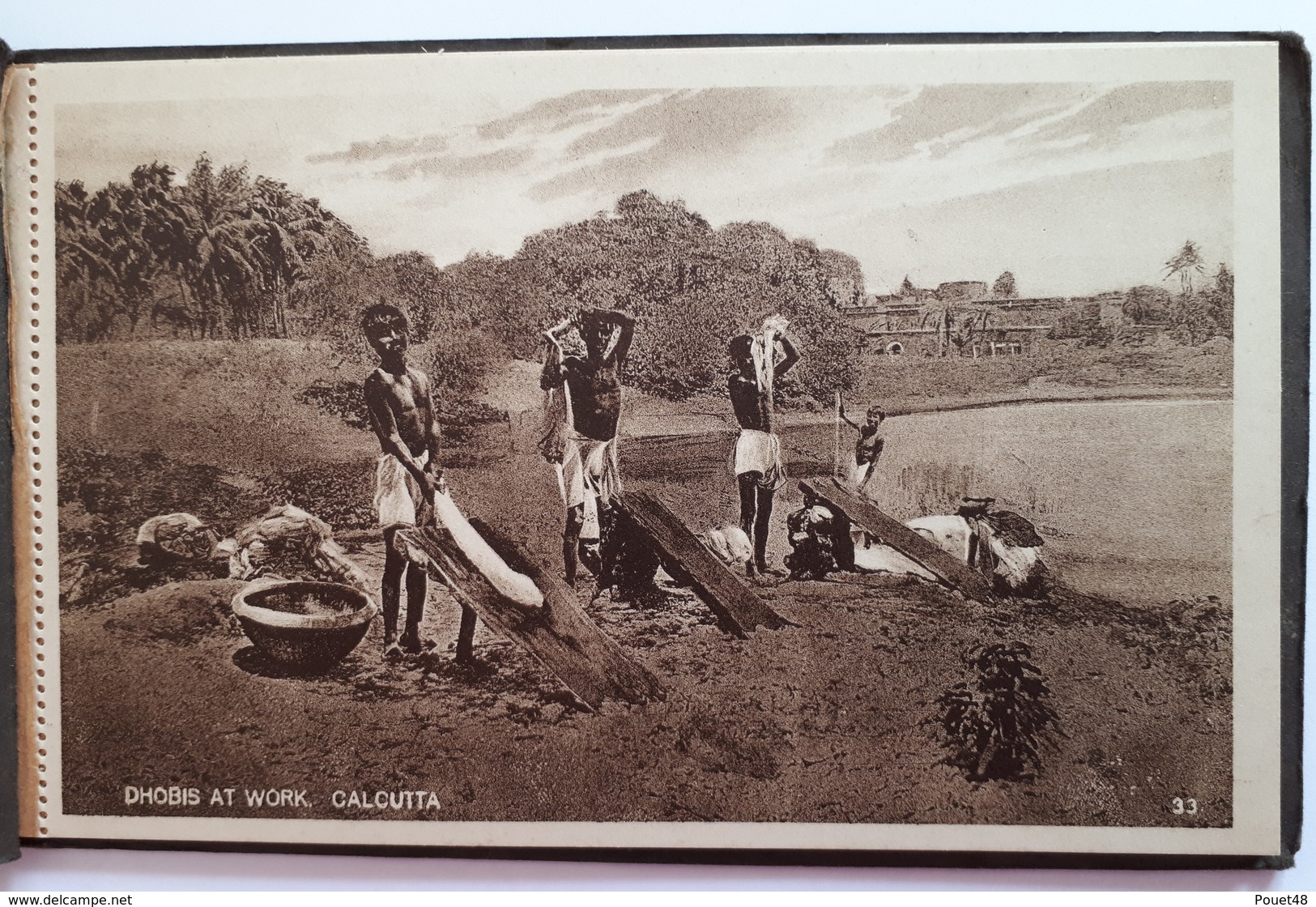 INDE - CALCUTTA - Rare Carnet De 8 Cartes: Montreur D'ours: Dresseur De Serpents Et De Singes:  Barbier - India