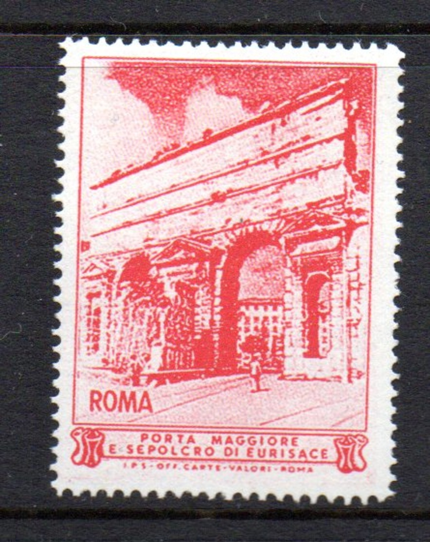 1950 , Erinnofilo -  Cinderella ,  I.P.S. Carte Valori   Roma  :  Porta Maggiore E Sepolcro Di Eurisace - Erinnofilia