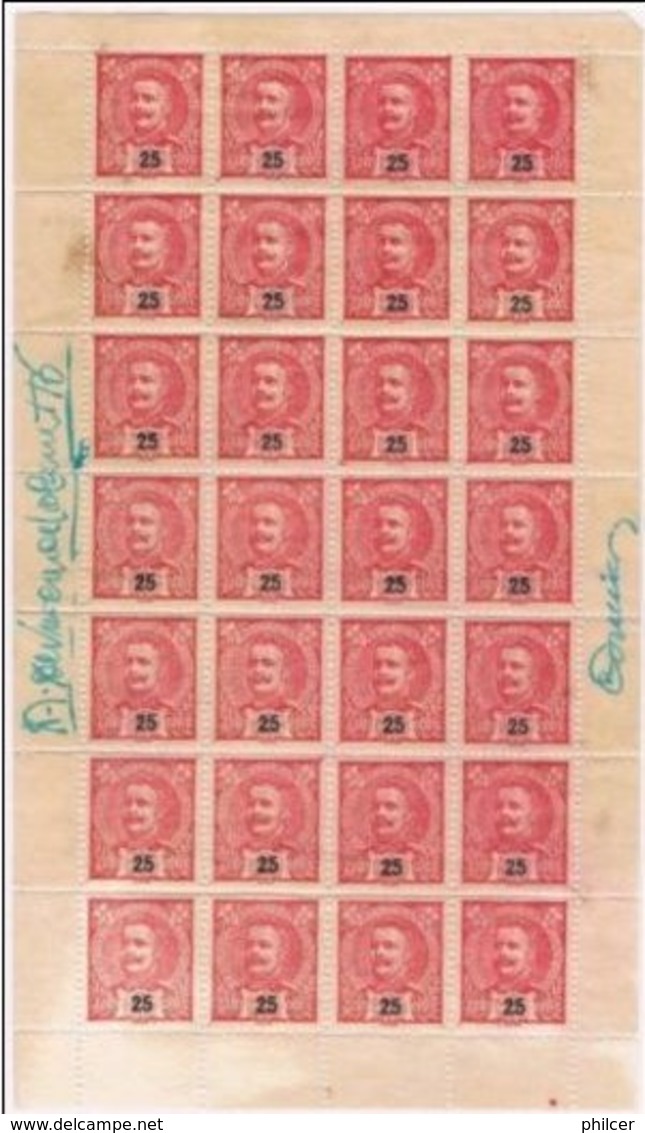 Portugal, 1898/905, # 141, Folha, MHNG - Unused Stamps