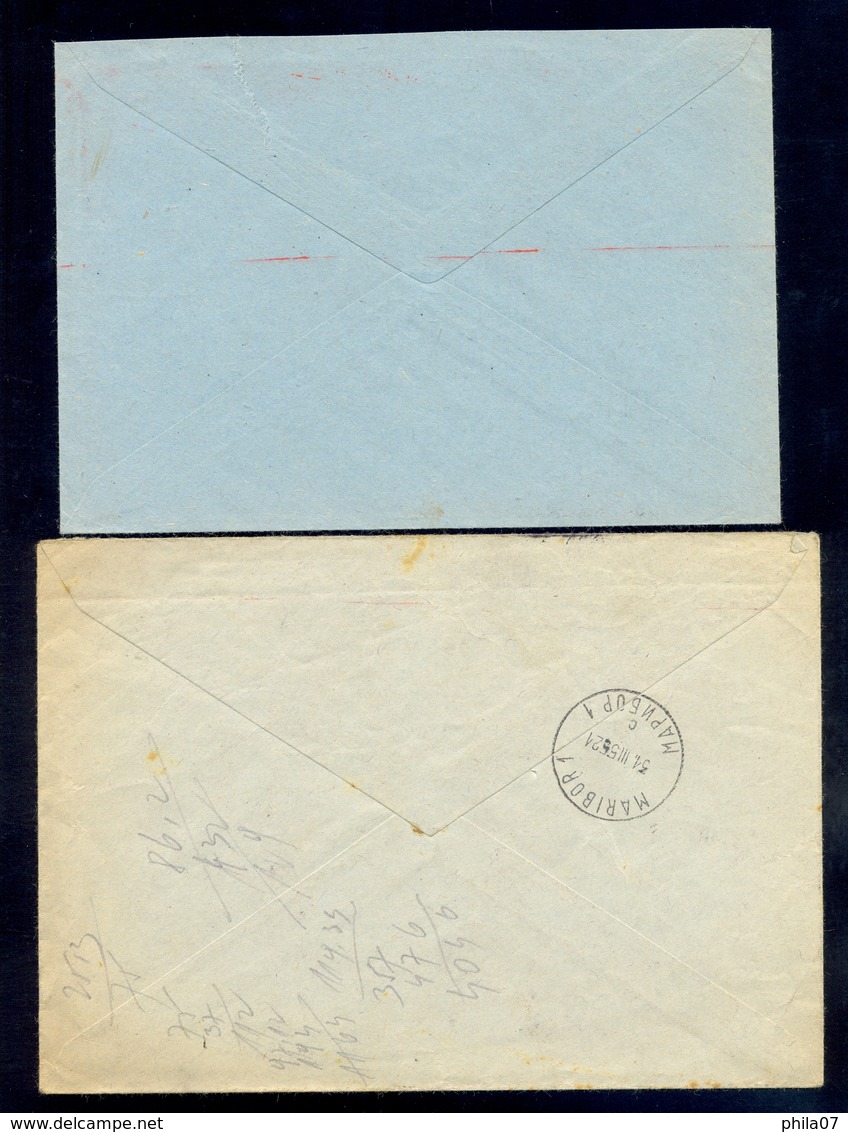 Slovenia, Yugoslavia - 5 Envelopes All With Machine Cancels Of Various Firms From Maribor And Ljubljana. - Slovénie