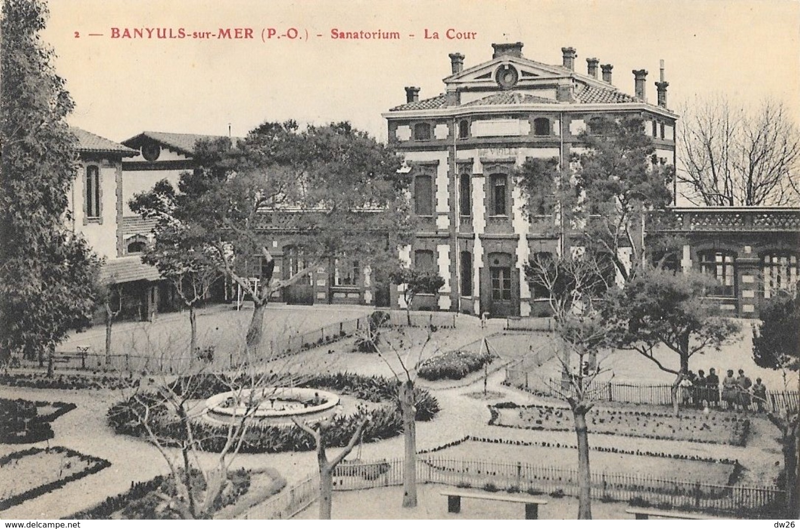 Banyuls-sur-Mer (Pyrénées Orientales) - Le Sanatorium, La Cour - Carte Non Circulée - Santé