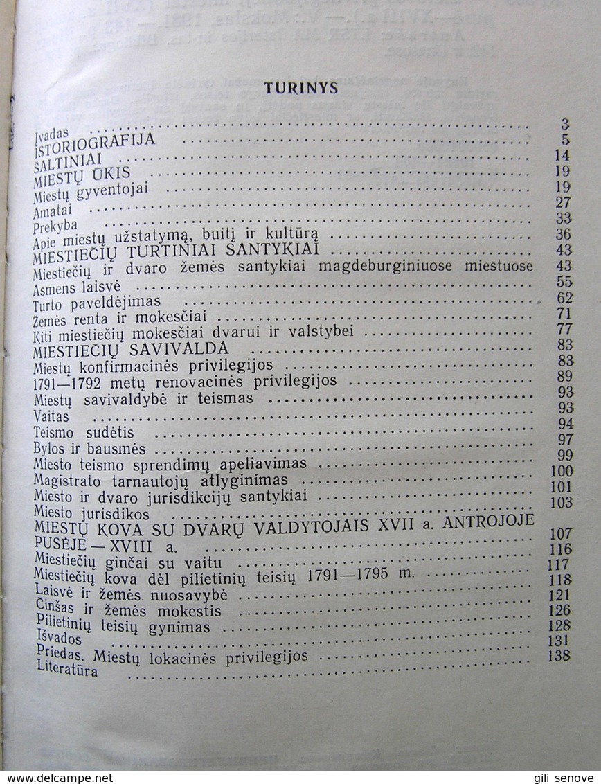 Lithuanian Book / Lietuvos Privilegijuotieji Miestai 1981 - Culture