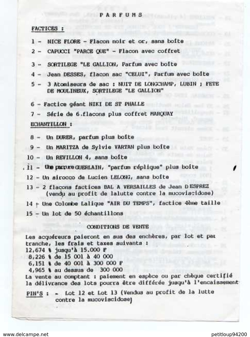 CATALOGUE VENTE AUX ENCHERES PUBLIQUES Télécartes Pin's Et Objets De Collection  MAI 1991 - Books & CDs