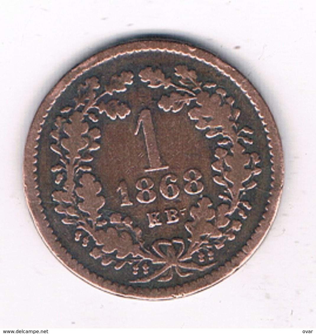 1 KRACJZAR 1868 KB  HONGARIJE /4952G/ - Hungary