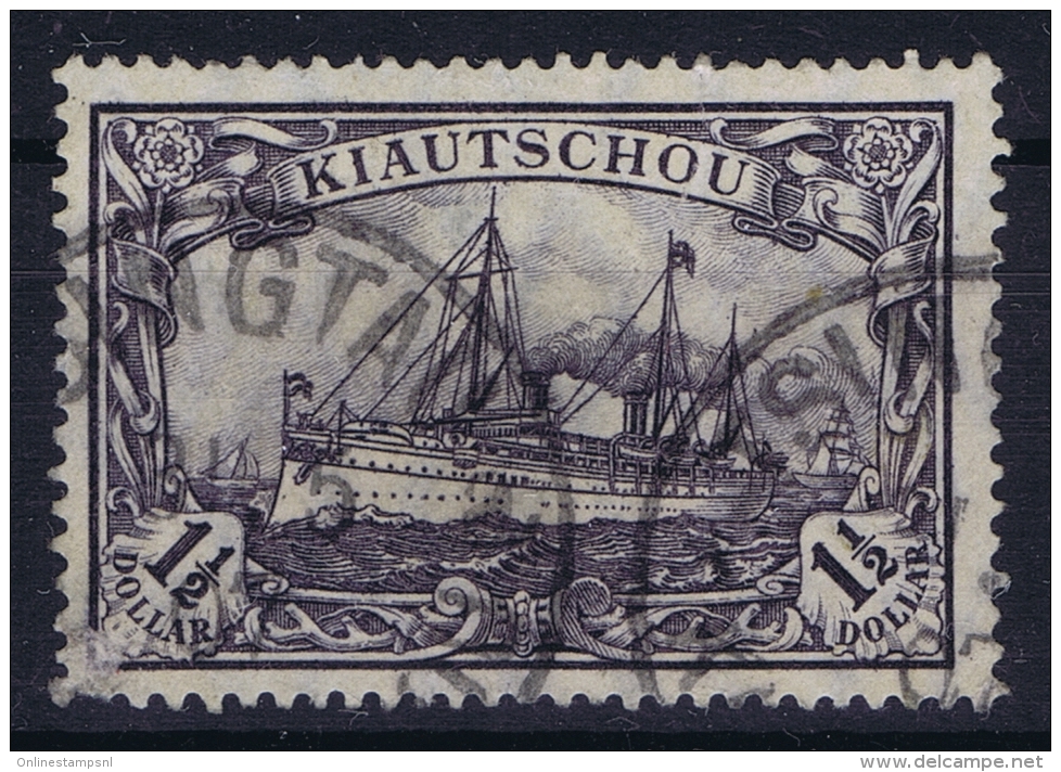 Kiautschou: Mi 36 Obl./Gestempelt/used  Signed/ Signé/signiert/ Approvato Pfennige - Kiaochow