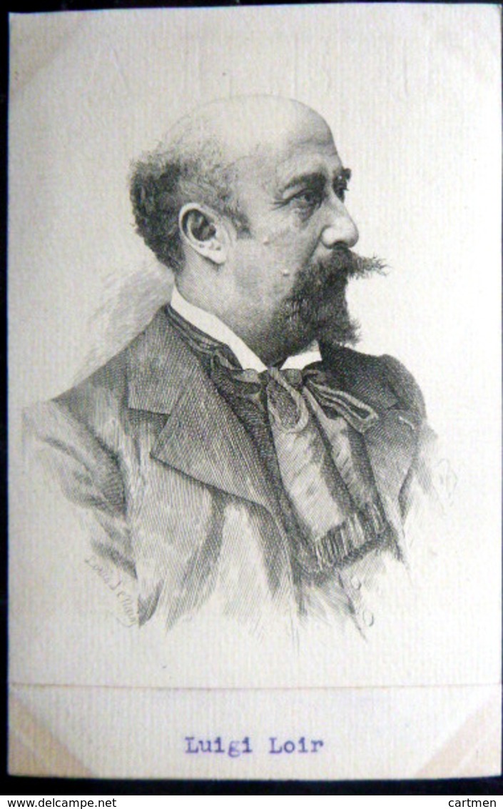 AUTRICHE AUSTRIA PEINTURE  LUIGI LOIR AQUARELLISTE   PORTRAIT DE L'ARTISTE GRAVURE - Artistas