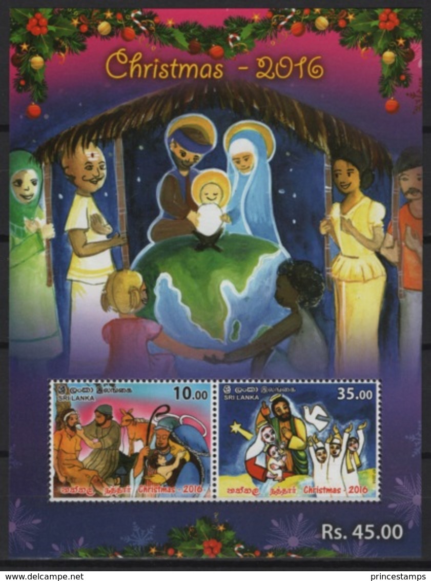 Sri Lanka (2016) - Block -  /   Christmas - Noel - Navidad - Natale - Weihnachten - Art - Paintings - Noël