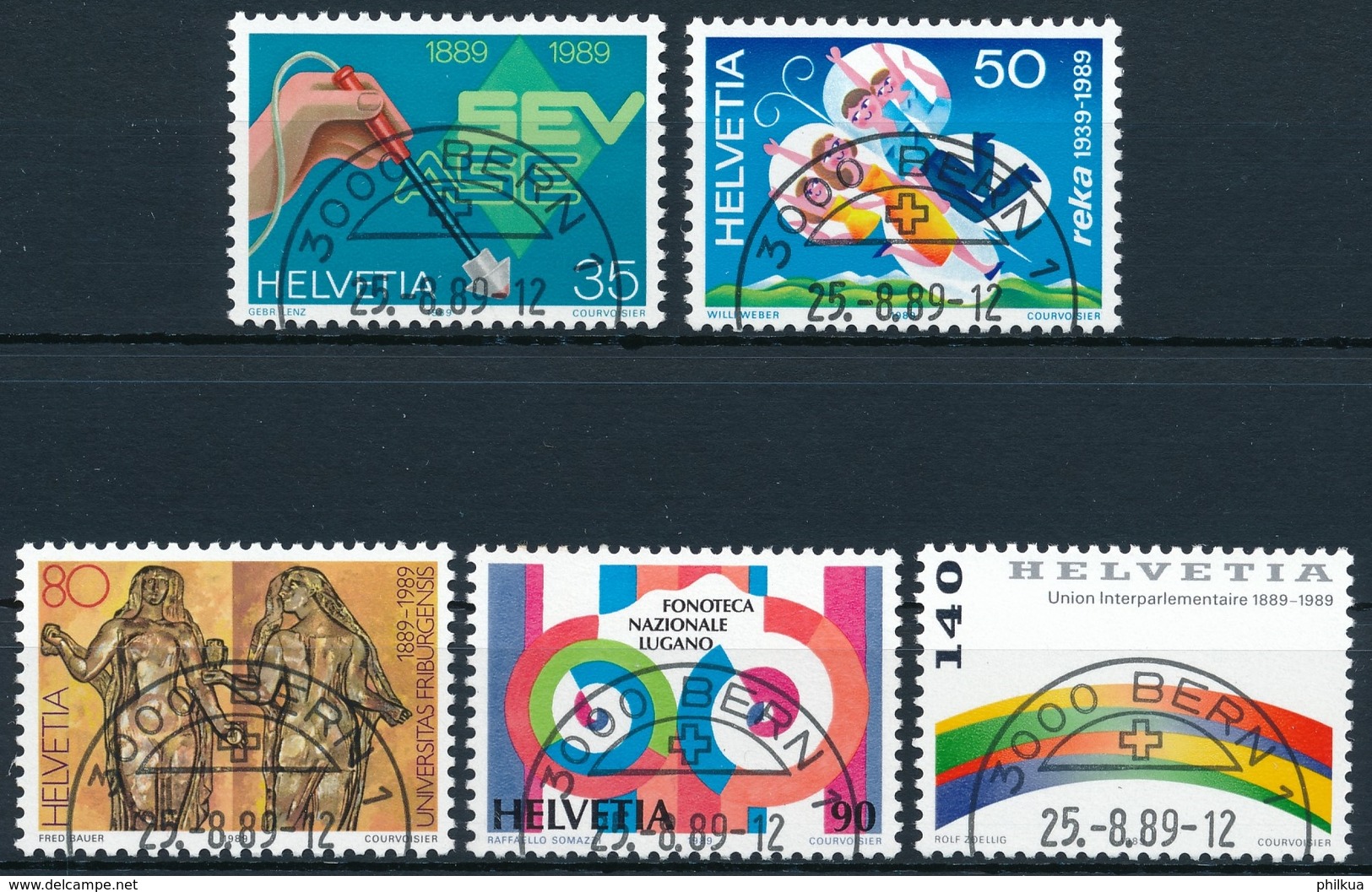 777-781 / 1397-1401 Mit ET-Halbmondstempel BERN 1 - Used Stamps