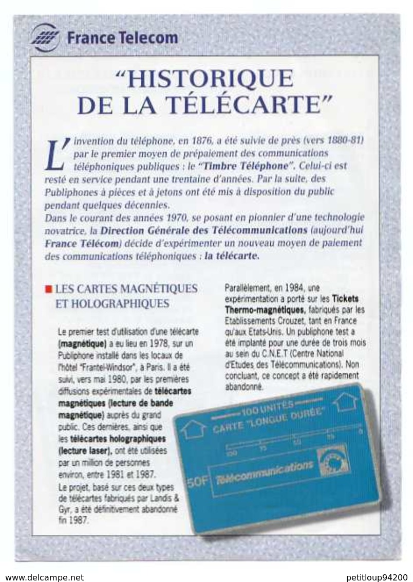 * BULLETIN FRANCE TELECOM  Historique De La Télécarte  * LA COTE EN POCHE Actualités Télécartes ANNEES 1994 & 2002 - Libri & Cd