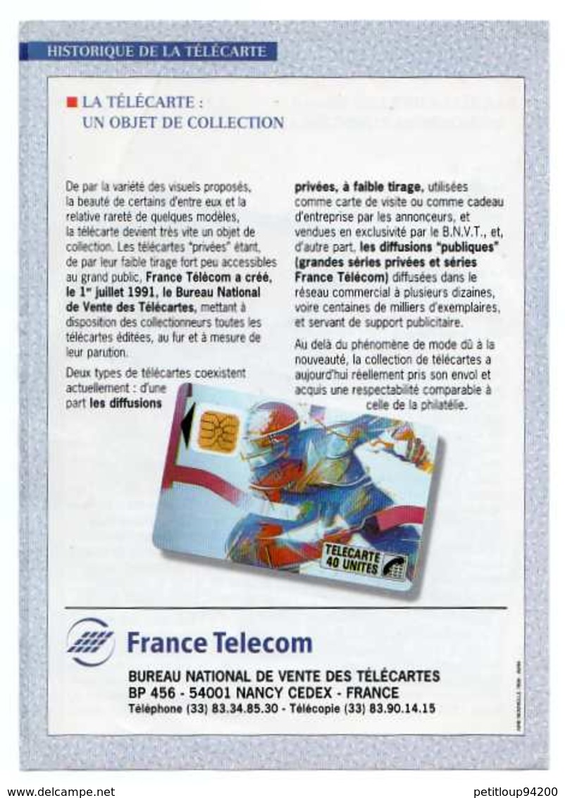 * BULLETIN FRANCE TELECOM  Historique De La Télécarte  * LA COTE EN POCHE Actualités Télécartes ANNEES 1994 & 2002 - Livres & CDs